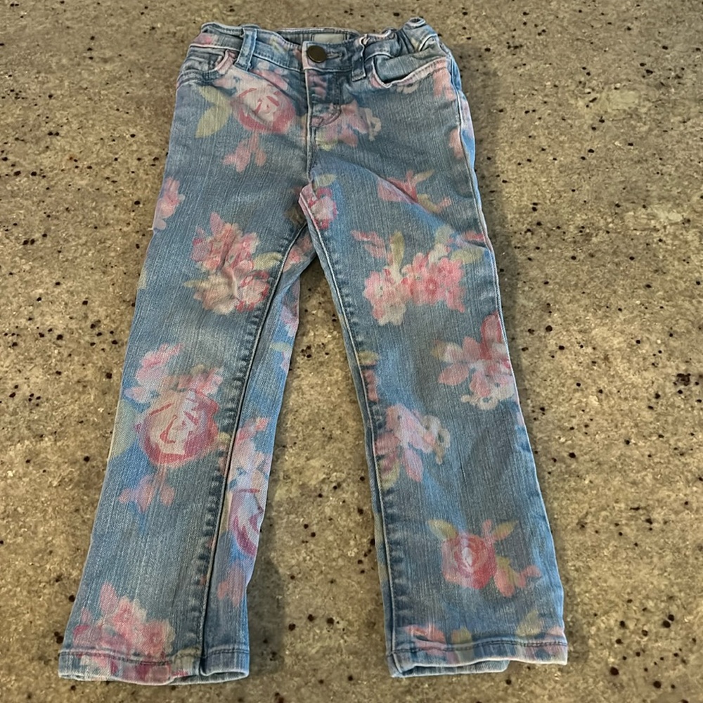 4/$20 Girls Gap Patterned Jeans Sz 3